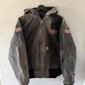 Vintage Faded Carthartt Jacket Men's Large